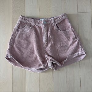 ROLLA’S Pink Corduroy High Waisted Shorts
